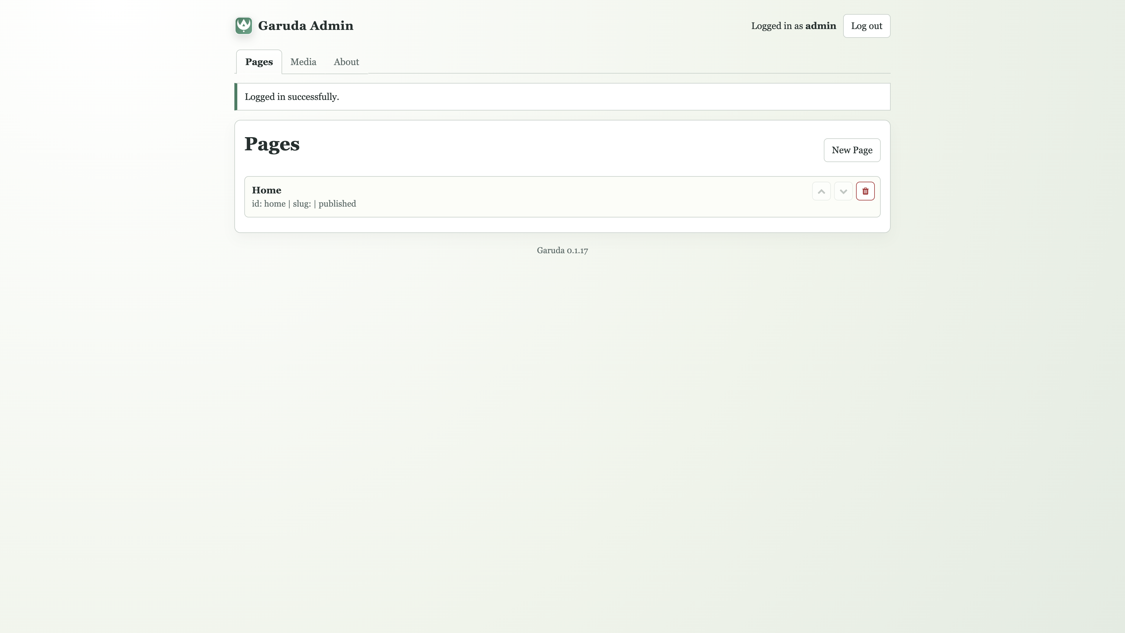 Verwalte deine Seiten im Garuda CMS
